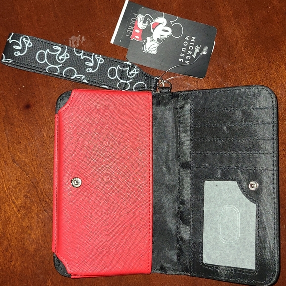 DISNEY MICKEY MOUSE ZIP AROUND ID COMPARTMENTS WALLET - Picture 9 of 14